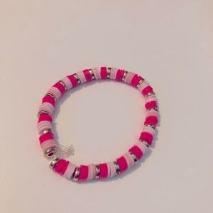 Preppy clay bead bracelet hand made